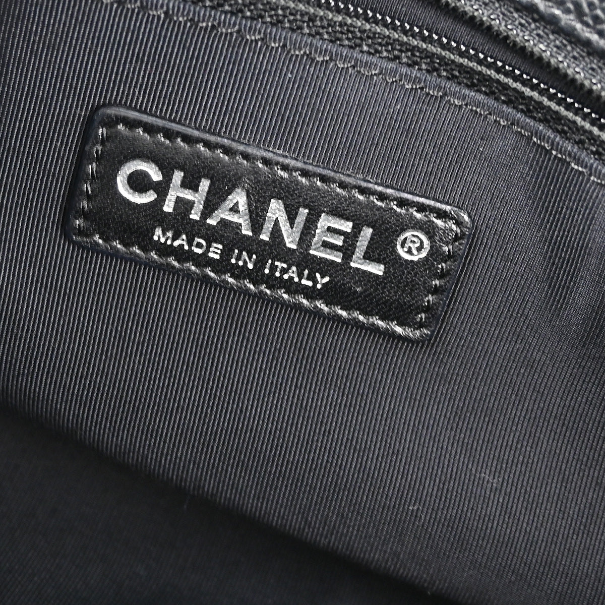 Chanel 2009-2010 Caviar Chain Shoulder Tote Bag