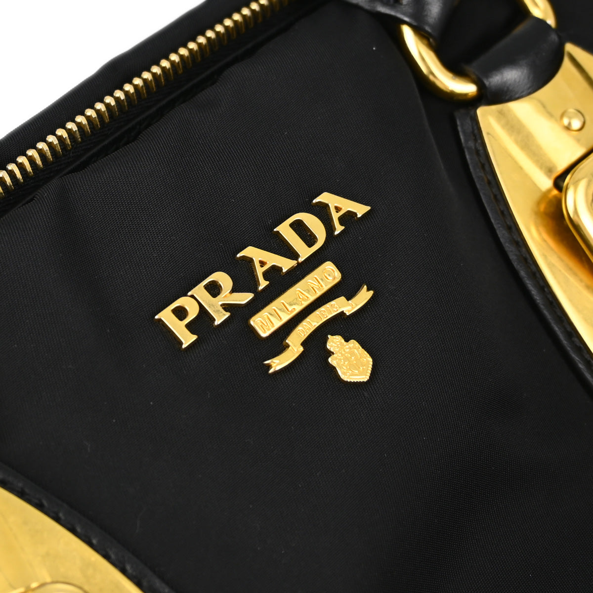 Prada Black Nylon 2way Shoulder Tote Handbag