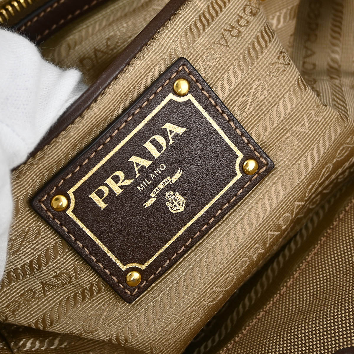 Prada Brown 2way Shoulder Tote Handbag