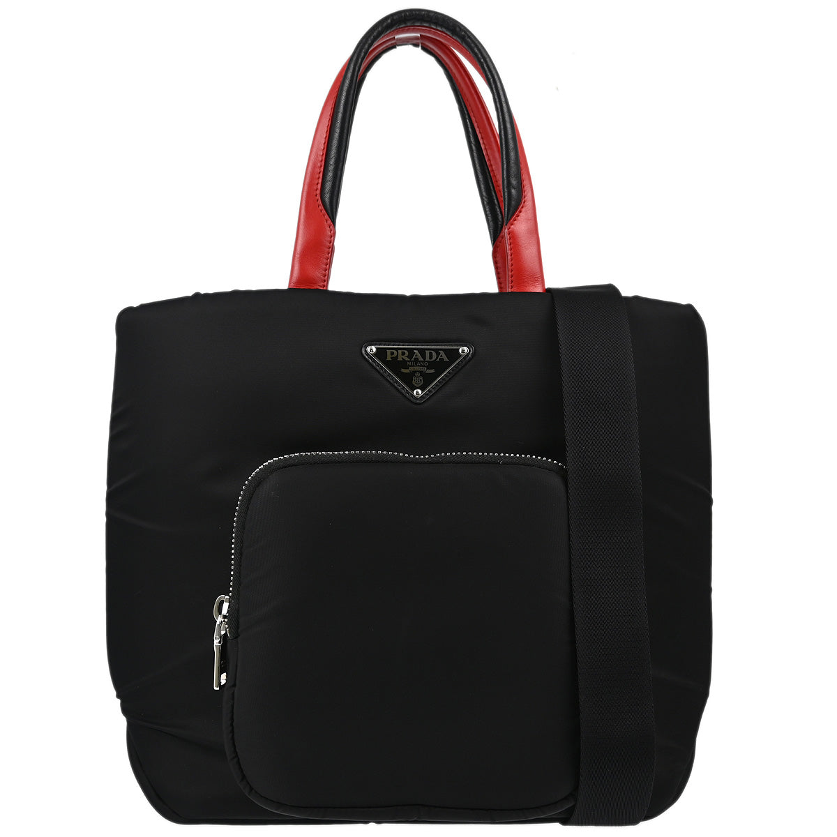 Prada Black Nylon 2way Shoulder Tote Handbag