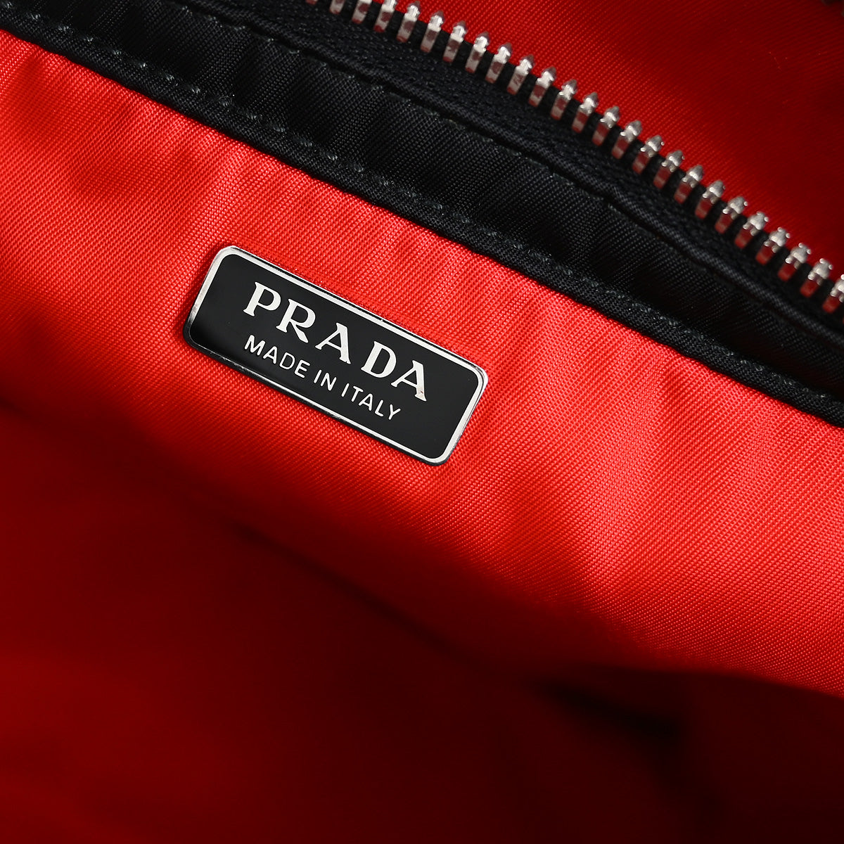 Prada Black Nylon 2way Shoulder Tote Handbag