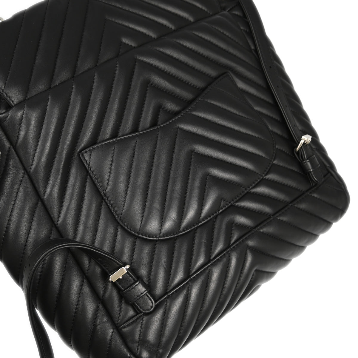 Chanel 2016 Lambskin Chevron Backpack