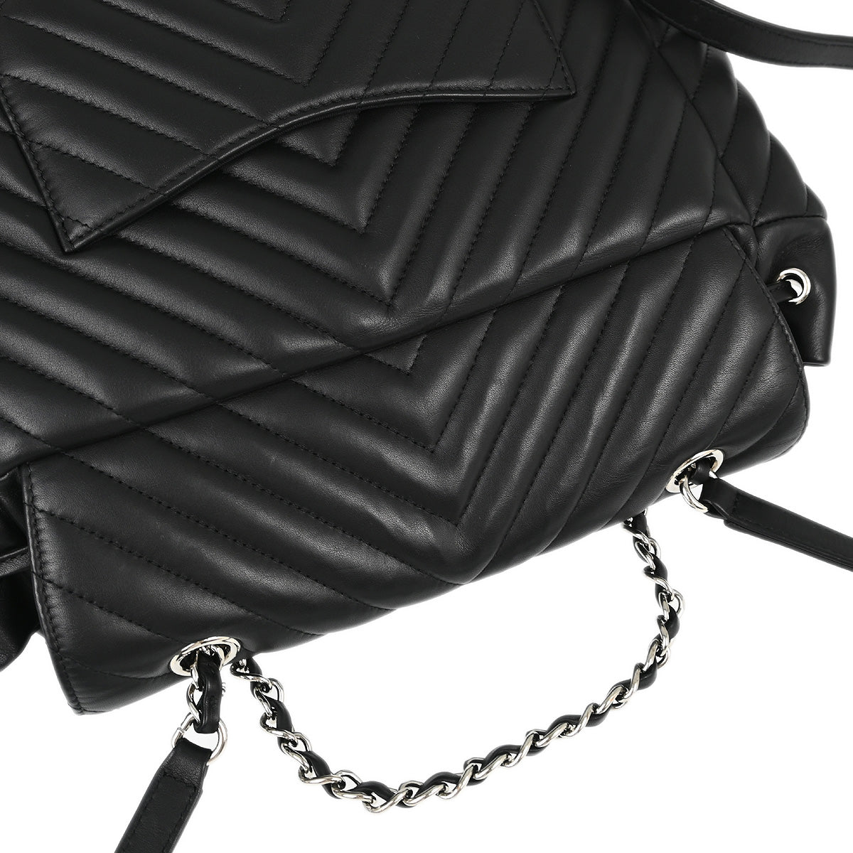 Chanel 2016 Lambskin Chevron Backpack