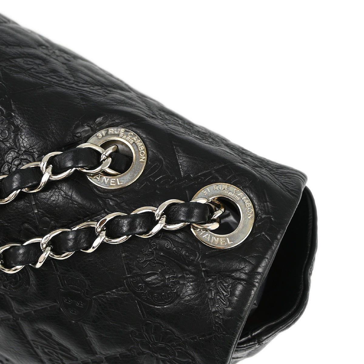 Chanel 2010-2011 Calfskin Icon Single Flap Shoulder Bag