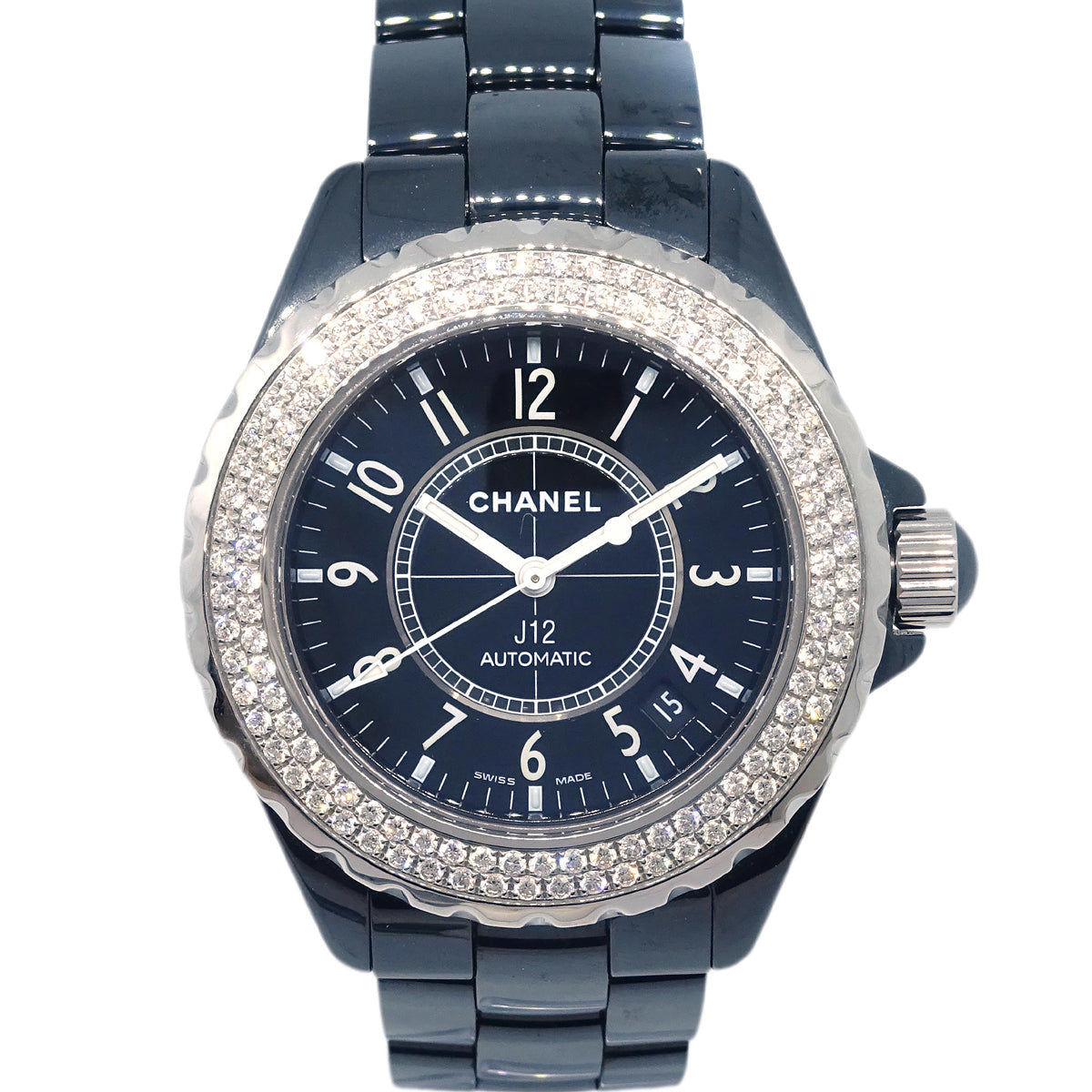 Chanel Ref.H0950 J12 Self-winding Watch Ceramic Diamond