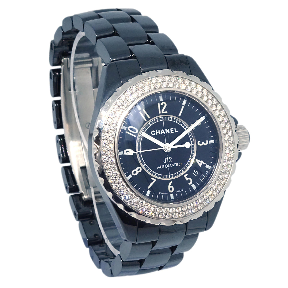 Chanel Ref.H0950 J12 Self-winding Watch Ceramic Diamond