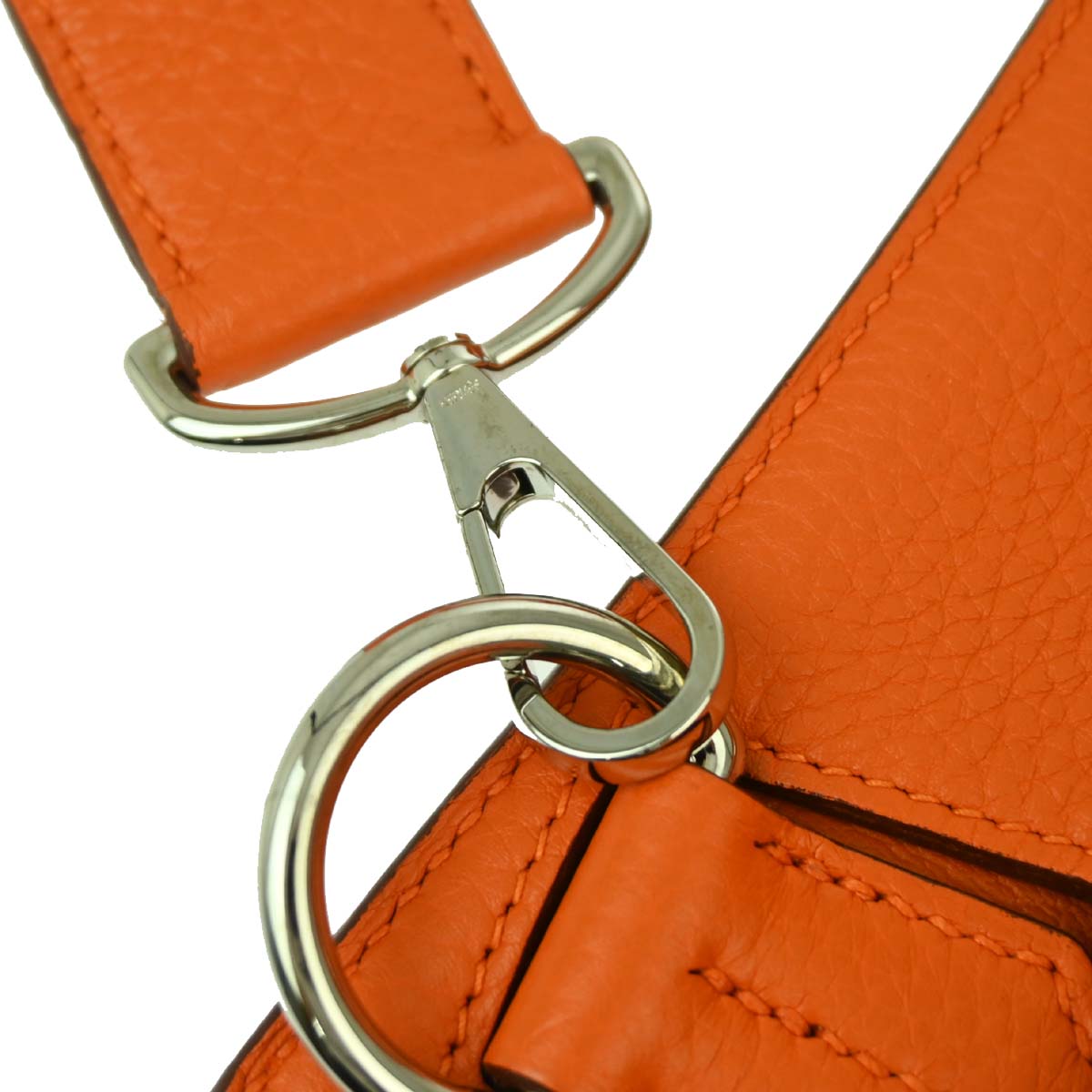 Hermes Orange Taurillon Clemence Jypsiere 34 Shoulder Bag