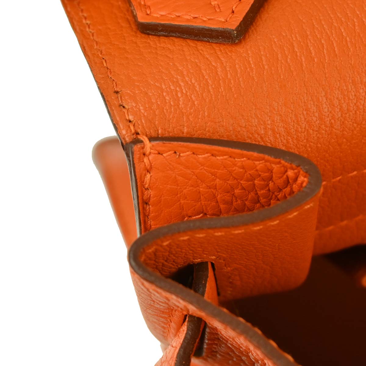 Hermes Orange Taurillon Clemence Jypsiere 34 Shoulder Bag