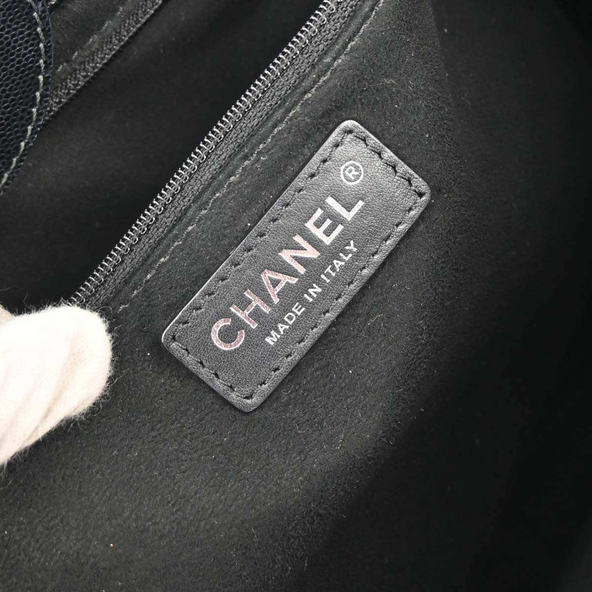 Chanel Black Caviar Small Deauville 2way Tote Shoulder Bag