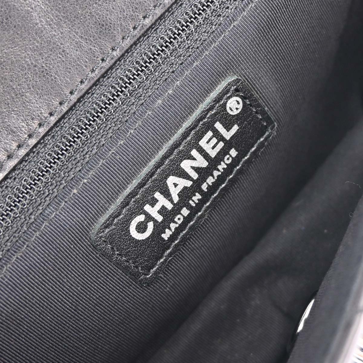 Chanel Black Lambskin Hula Hoop Handbag