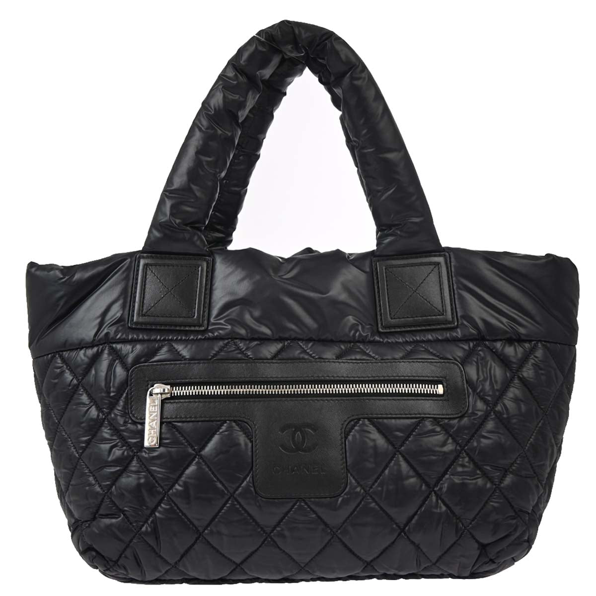 Chanel 2012-2013 Black Nylon Coco Cocoon Tote Handbag