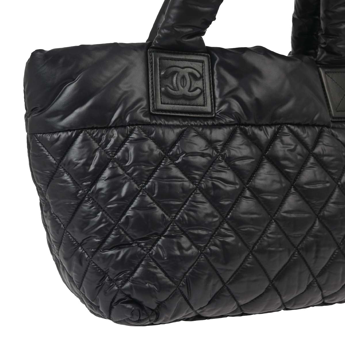 Chanel 2012-2013 Black Nylon Coco Cocoon Tote Handbag