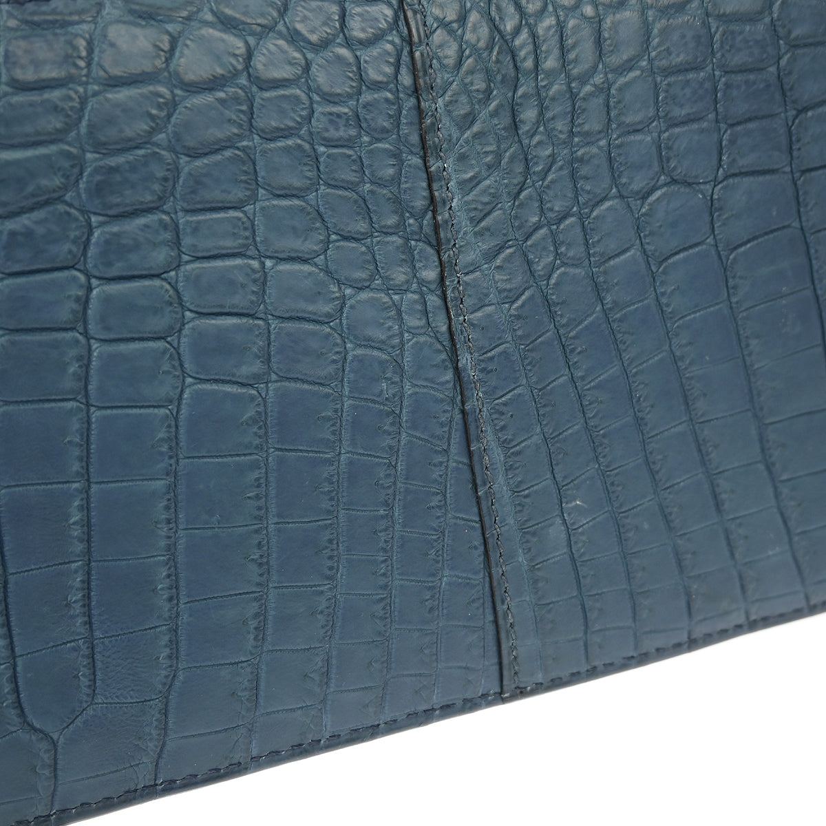 Hermes * Blue Tempete Matte Niloticus Crocodile Jypsiere 28 Shoulder Bag