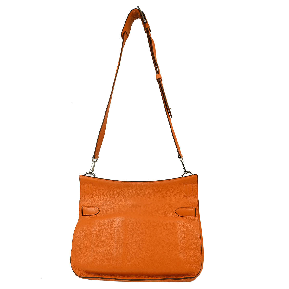 Hermes Orange Taurillon Clemence Jypsiere 34 Shoulder Bag