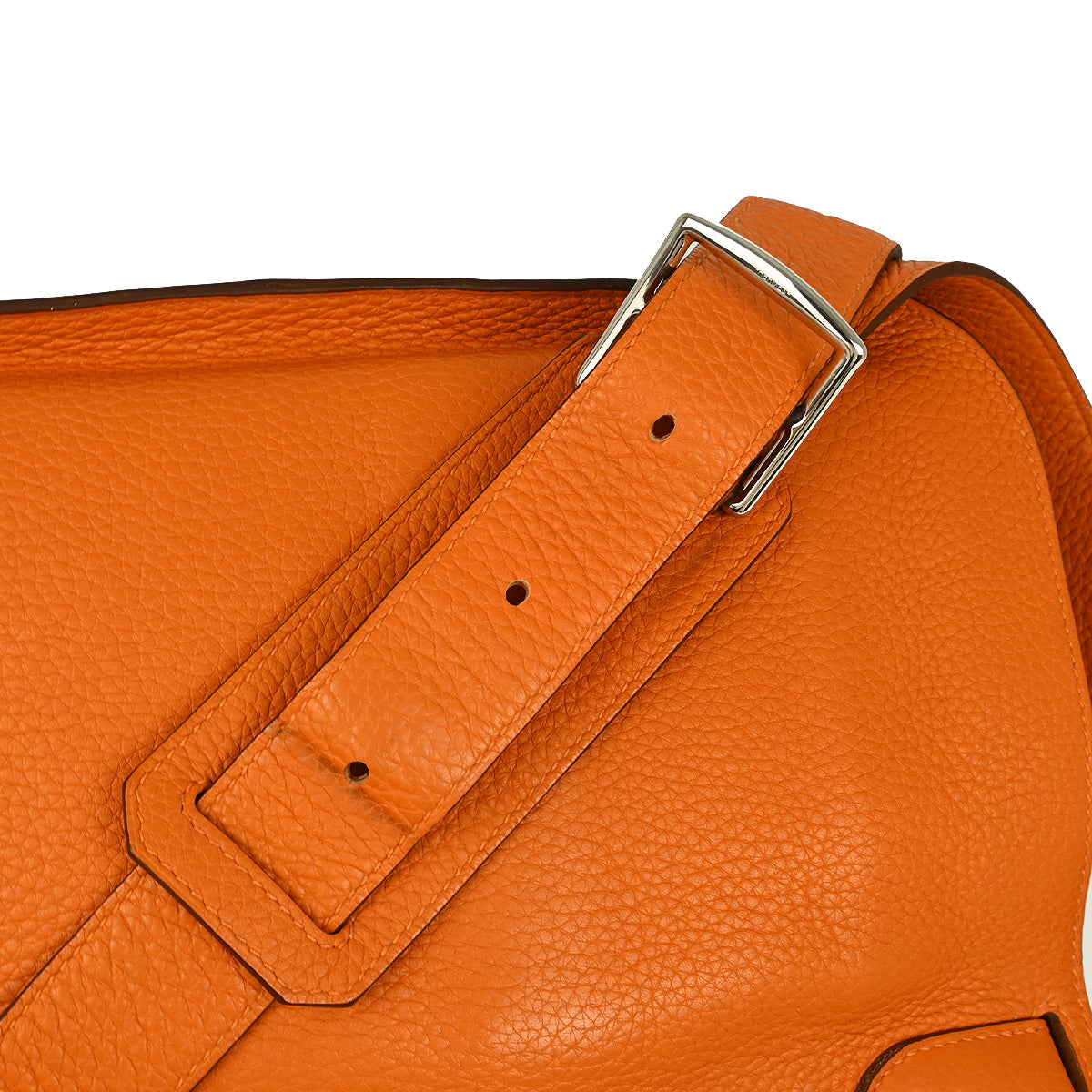 Hermes Orange Taurillon Clemence Jypsiere 34 Shoulder Bag