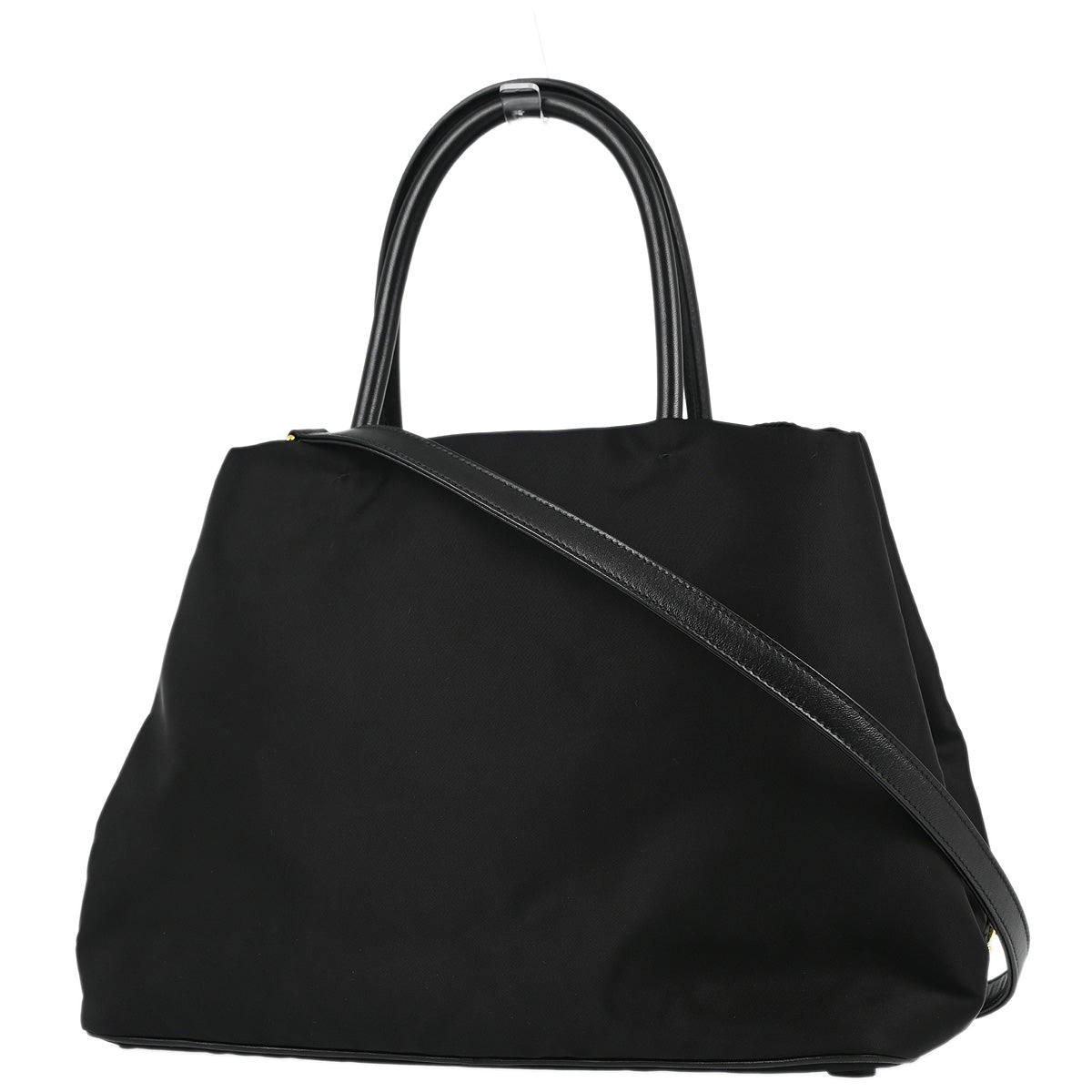 Prada Black Nylon 2way Shoulder Tote Handbag