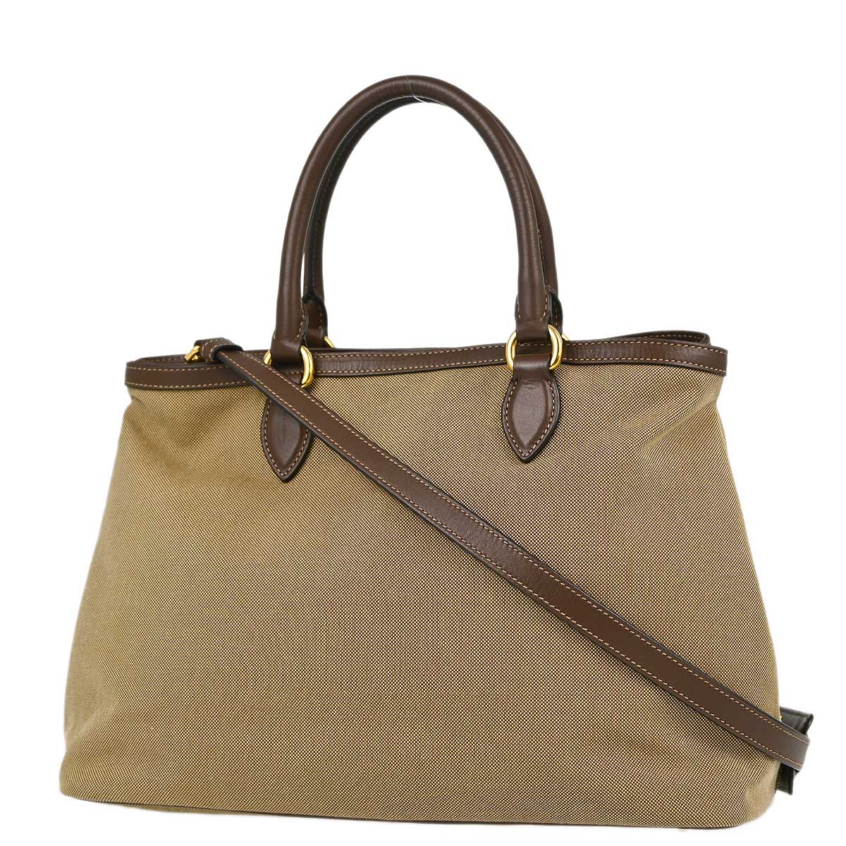 Prada Brown 2way Shoulder Tote Handbag