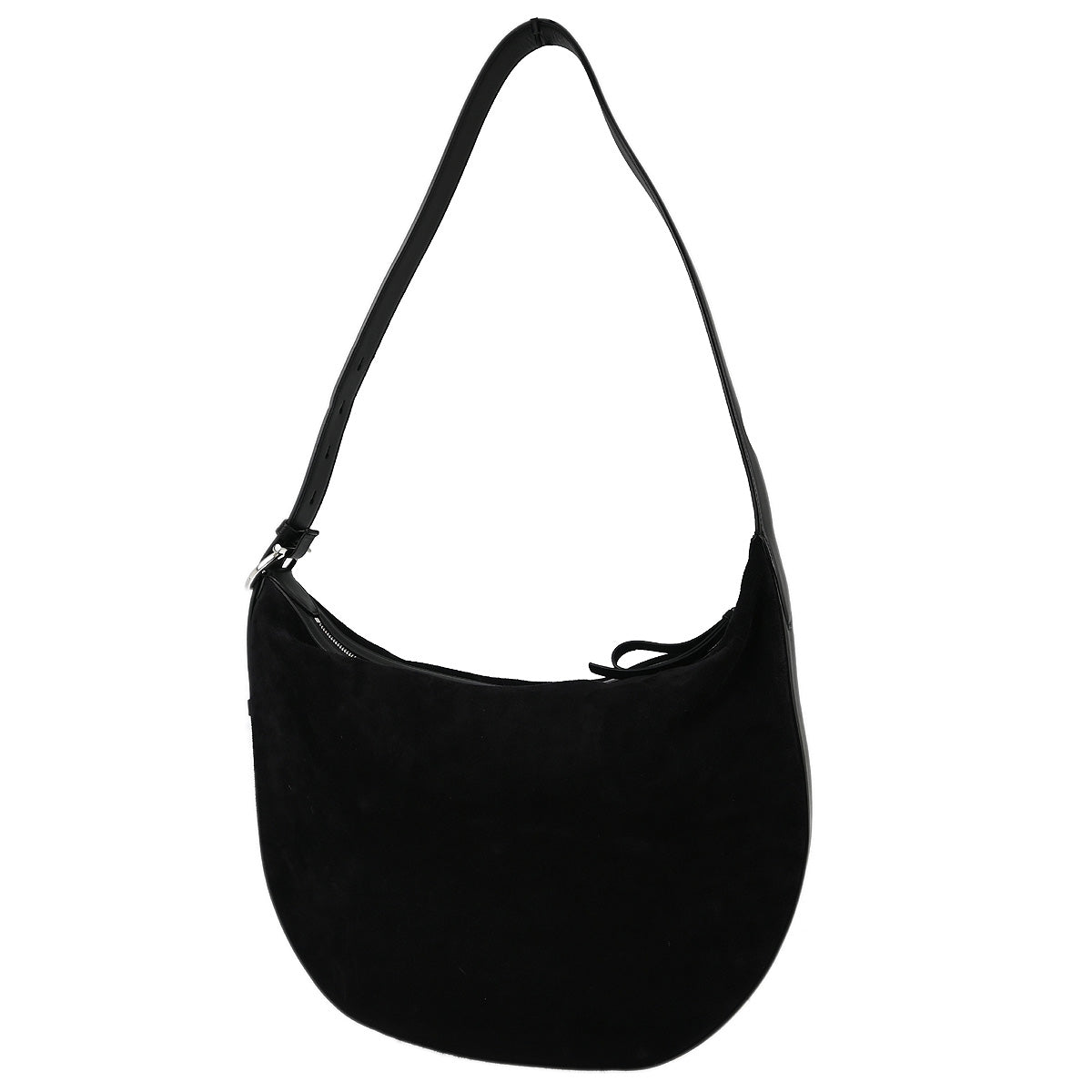 Salvatore Ferragamo Black Suede Hobo Shoulder Bag