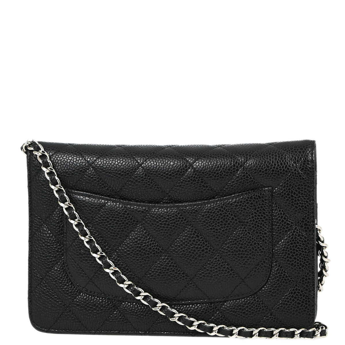 Chanel Black Caviar Classic WOC Shoulder Wallet Bag