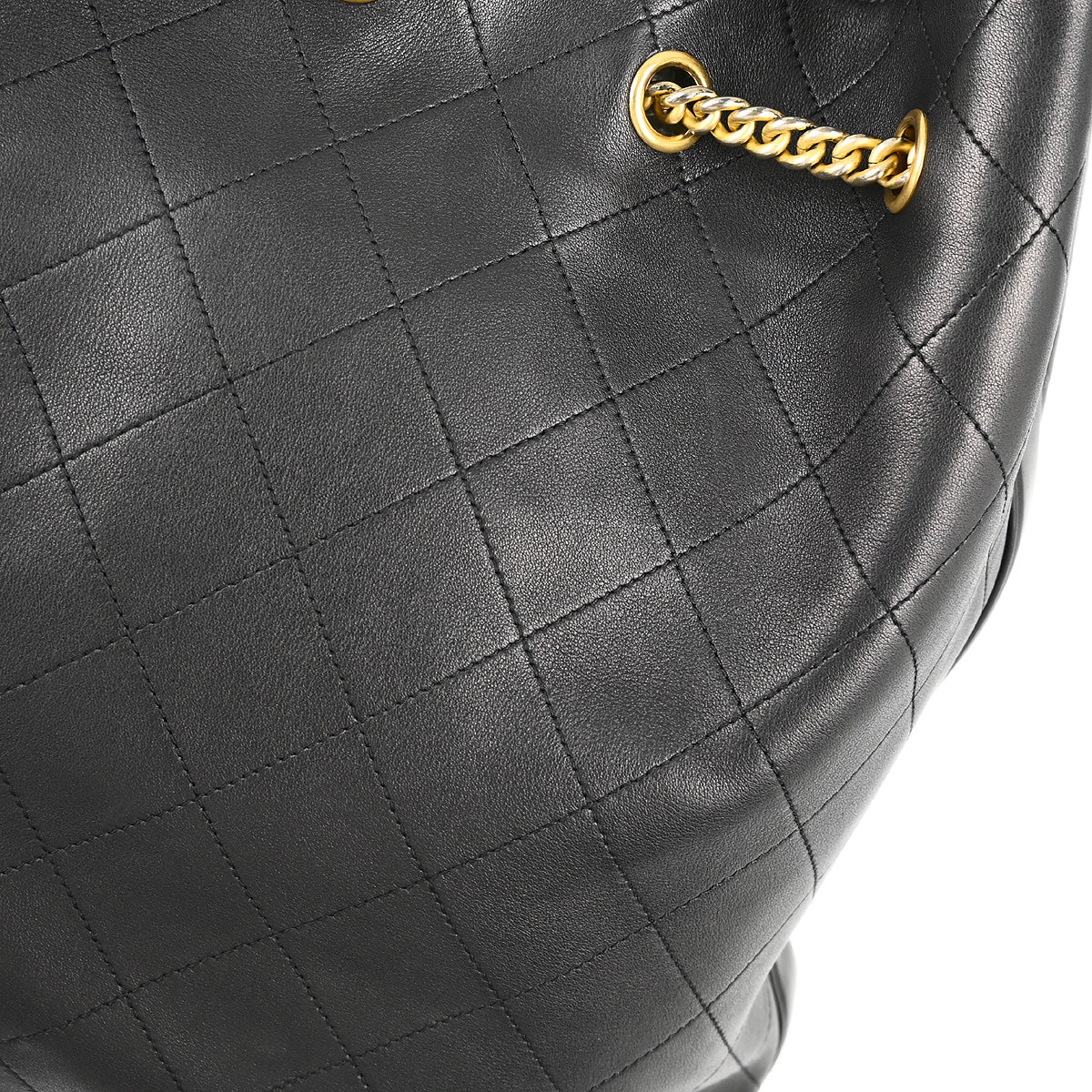 Chanel Black Calfskin Bucket 2way Shoulder Bag