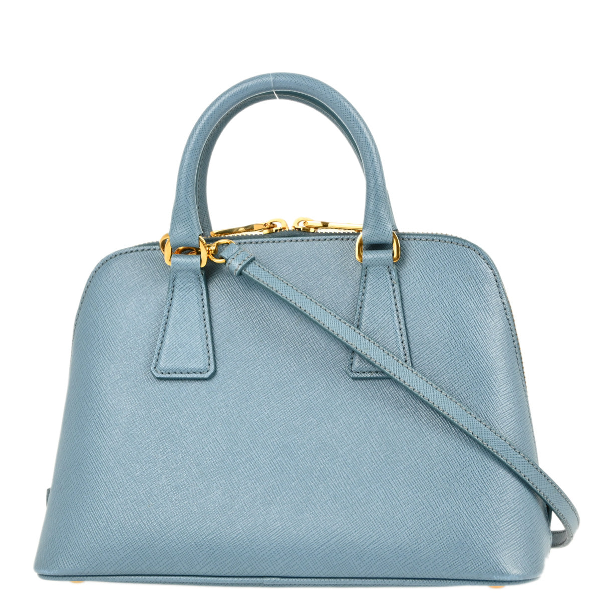 Prada Blue Calfskin 2way Shoulder Handbag