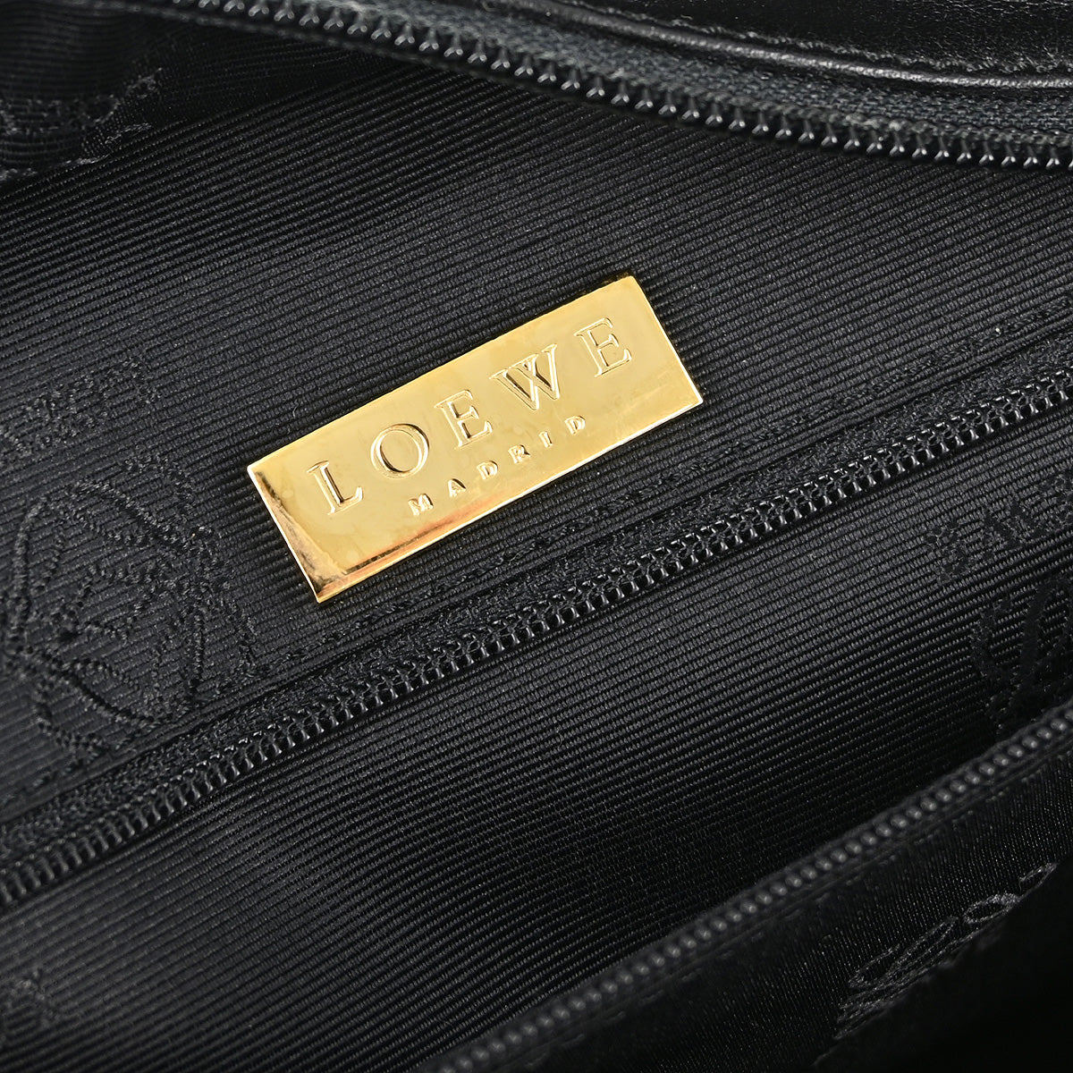 Loewe Black Sheepskin Amazona 40 Handbag