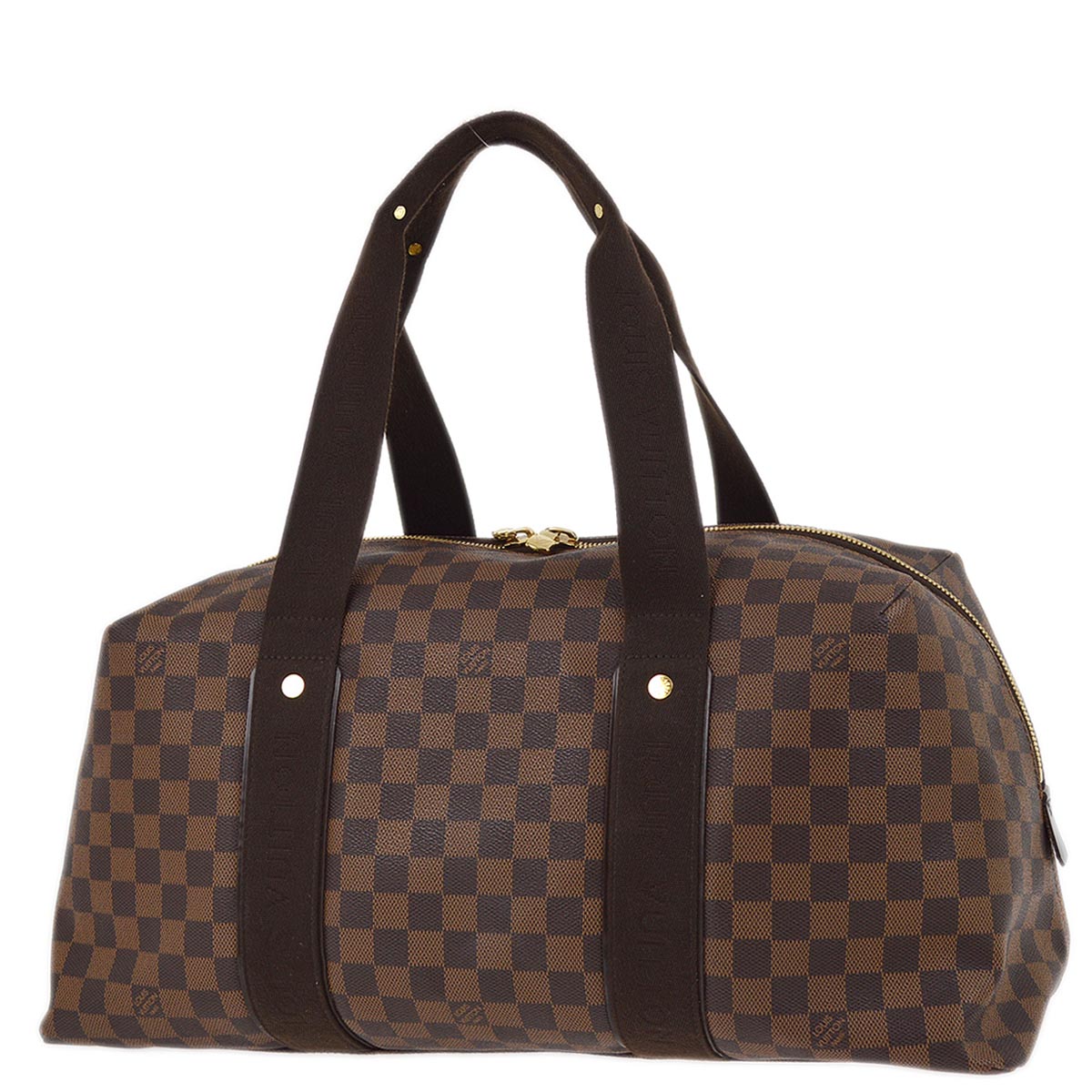 Louis Vuitton 2011 Damier Weekender MM Shoulder Duffle Bag N41138