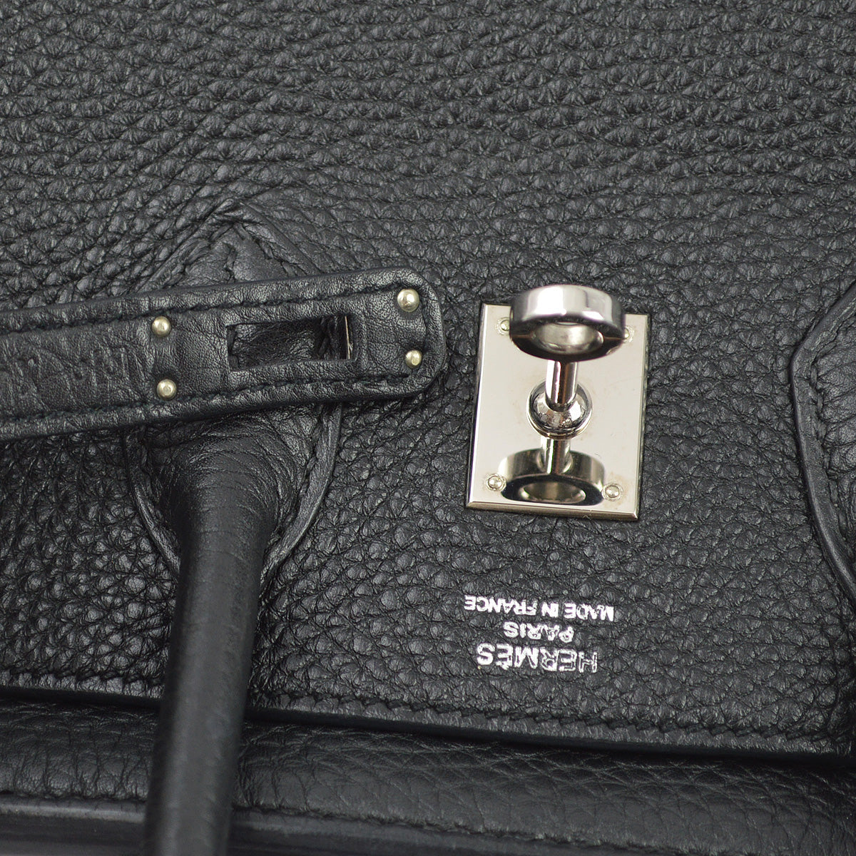 Hermes 2011 Black Togo Birkin 25 Handbag