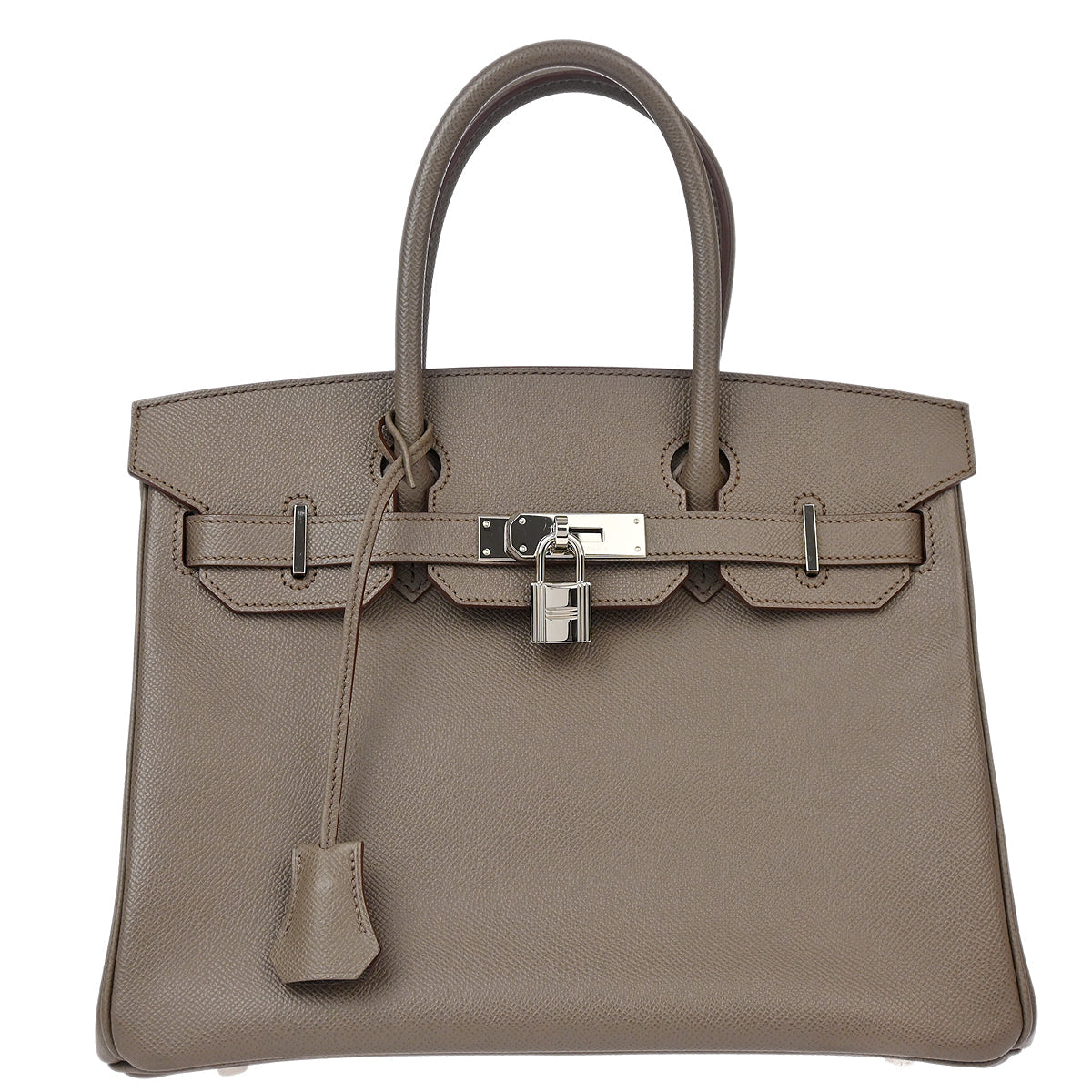 Hermes 2014 Taupe Epsom Birkin 30 Handbag