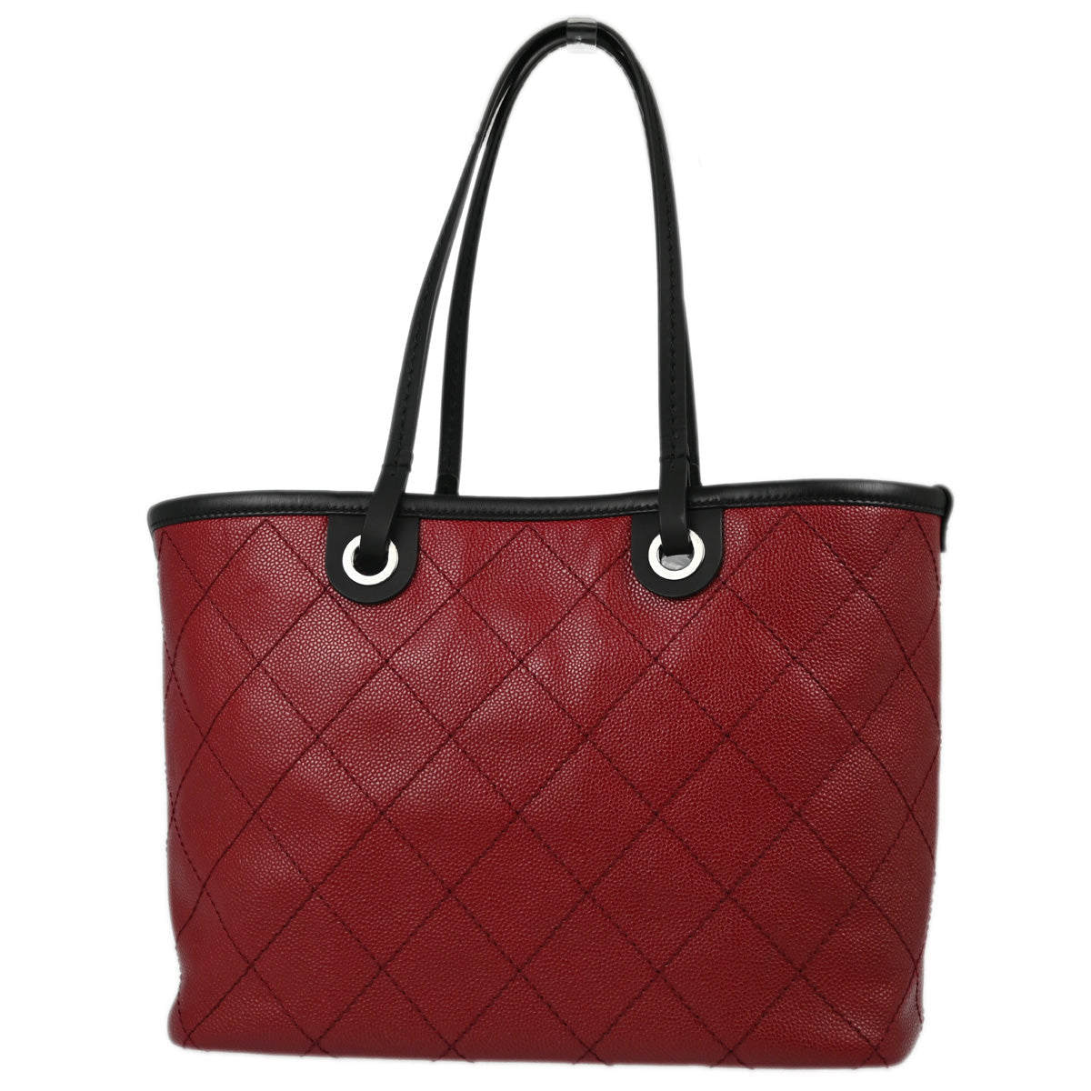 Chanel 2014 Bordeaux Caviar Shopping Fever Tote Bag