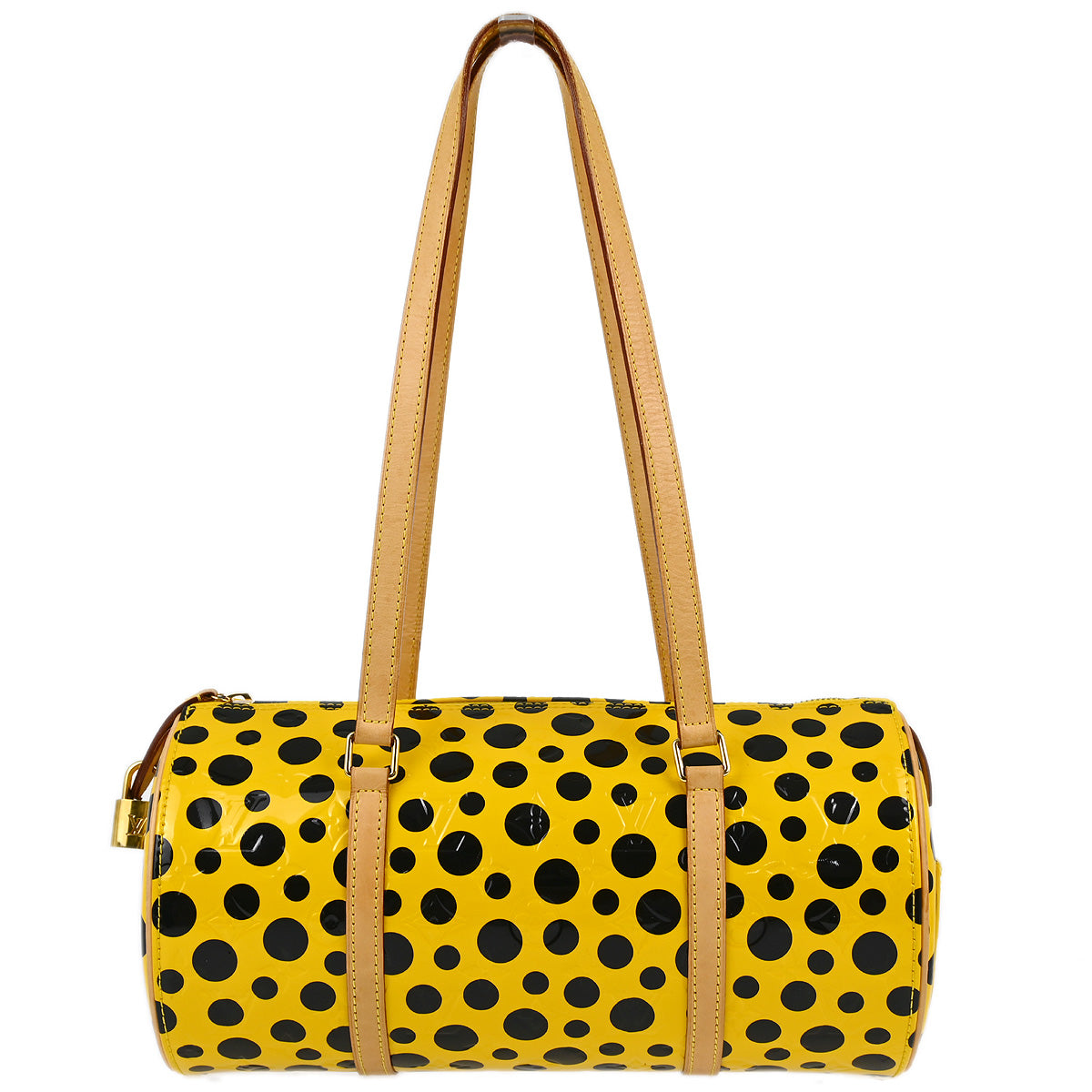 Louis Vuitton 2012 Yellow Vernis Dot Infinity Papillon Handbag M91424