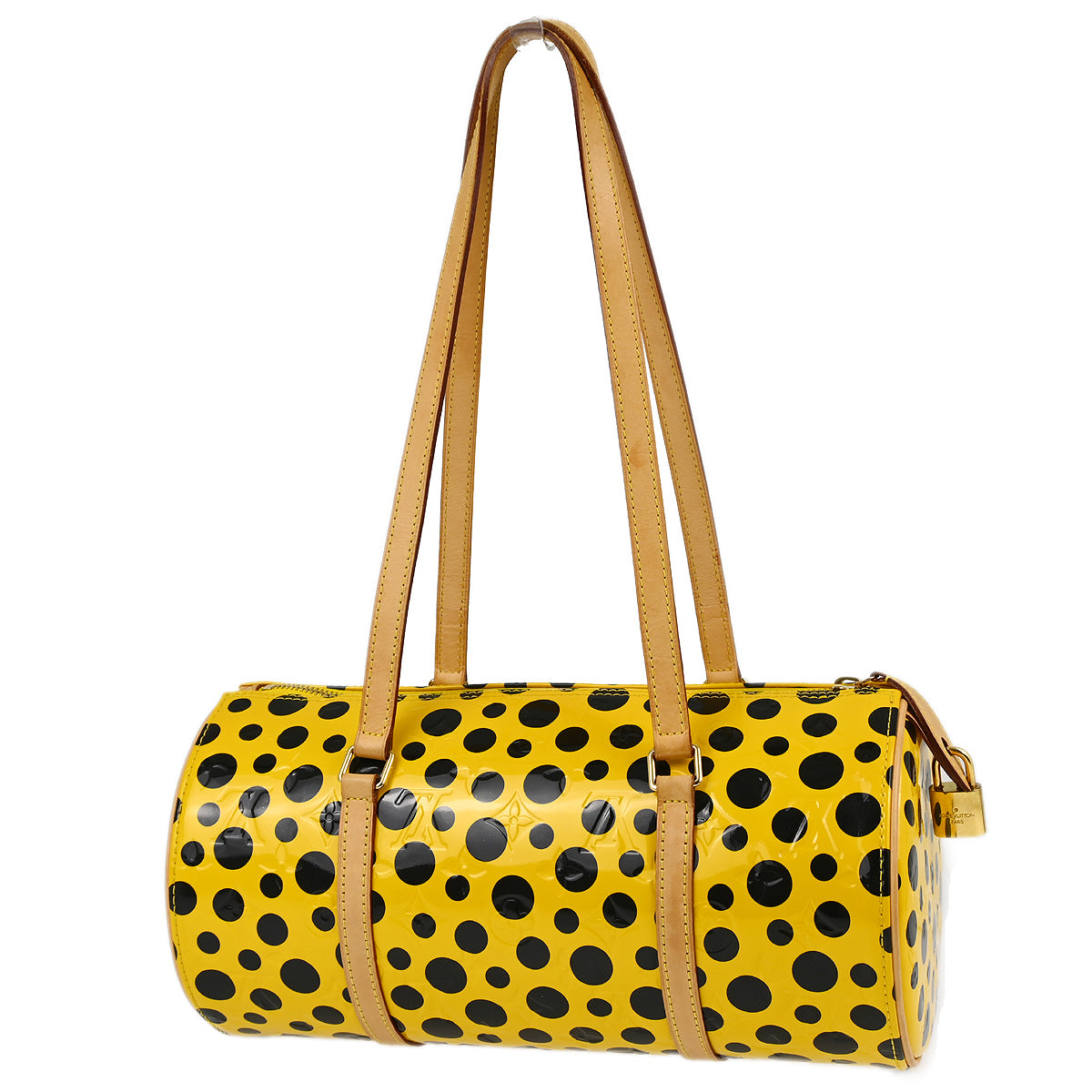 Louis Vuitton 2012 Yellow Vernis Dot Infinity Papillon Handbag M91424