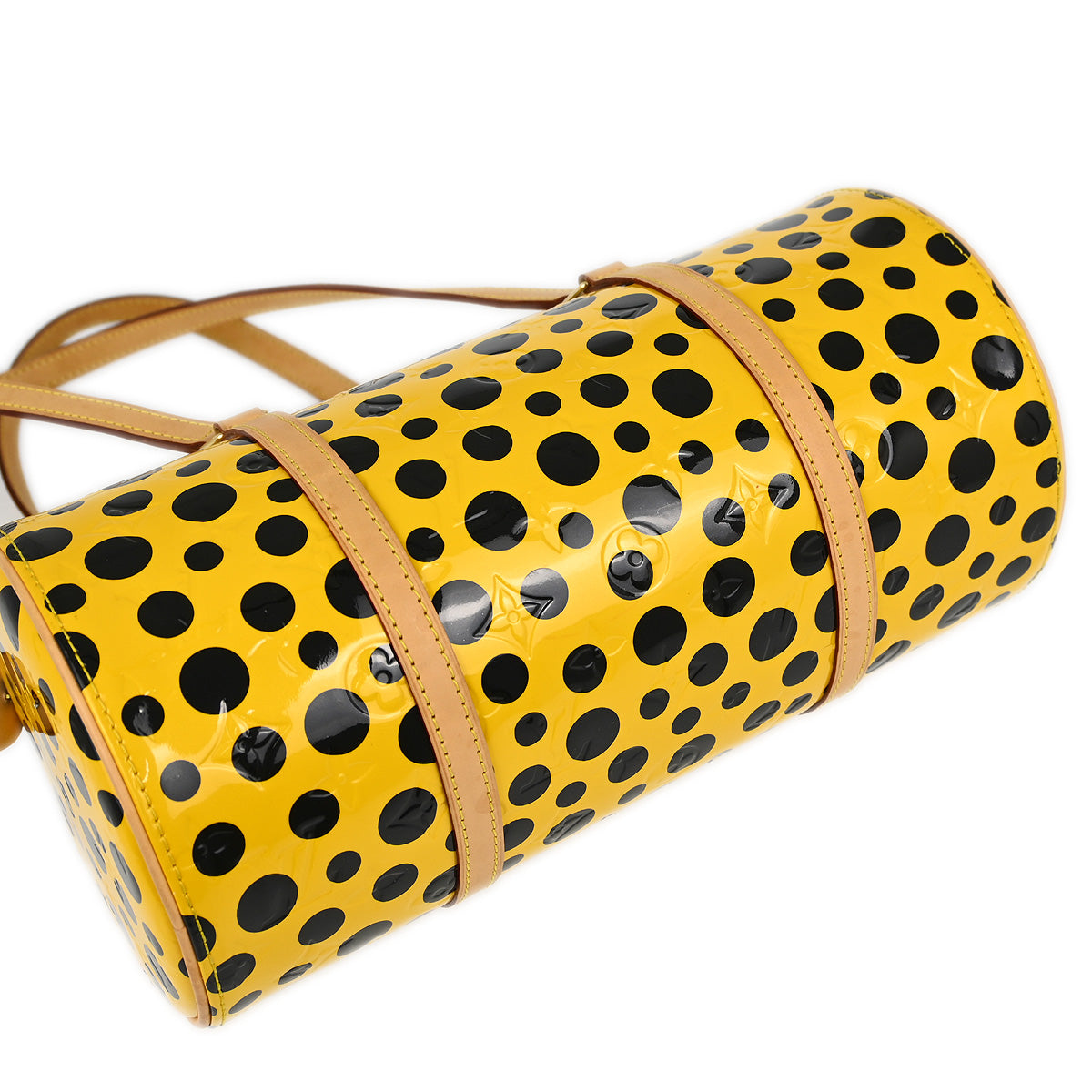 Louis Vuitton 2012 Yellow Vernis Dot Infinity Papillon Handbag M91424