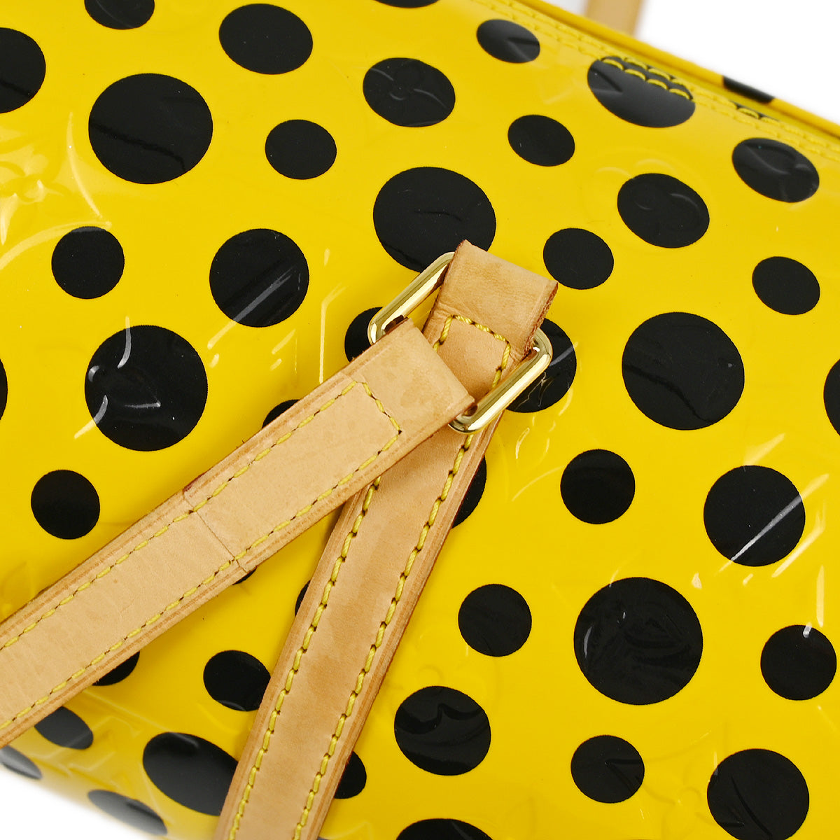 Louis Vuitton 2012 Yellow Vernis Dot Infinity Papillon Handbag M91424