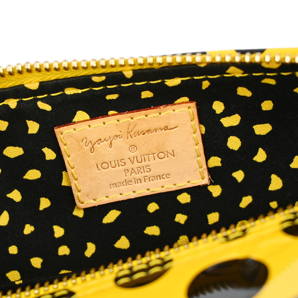 Louis Vuitton 2012 Yellow Vernis Dot Infinity Papillon Handbag M91424