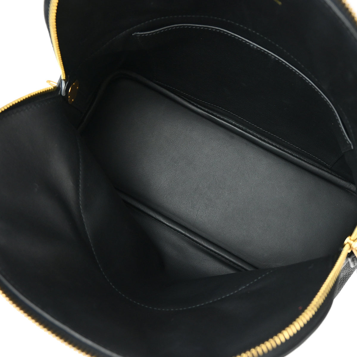 Hermes 2020 Black Taurillon Clemence Bolide 31 2way Shoulder Handbag