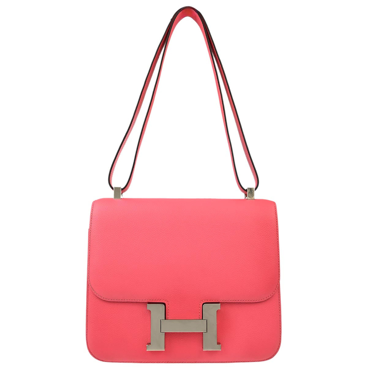 Hermes 2018 Rose Azalee Evercolor Constance 3 24 Shoulder Bag