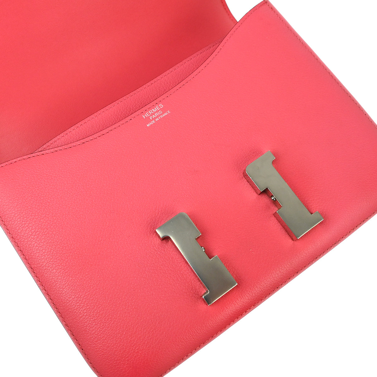 Hermes 2018 Rose Azalee Evercolor Constance 3 24 Shoulder Bag