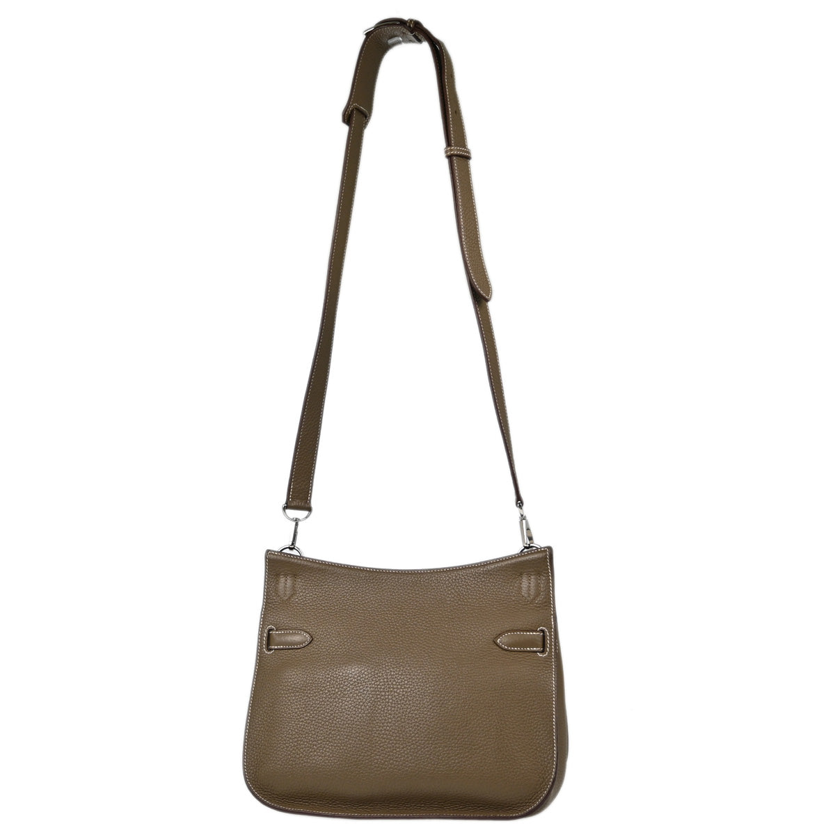 Hermes Etoupe Taurillon Clemence Jypsiere 28 Shoulder Bag