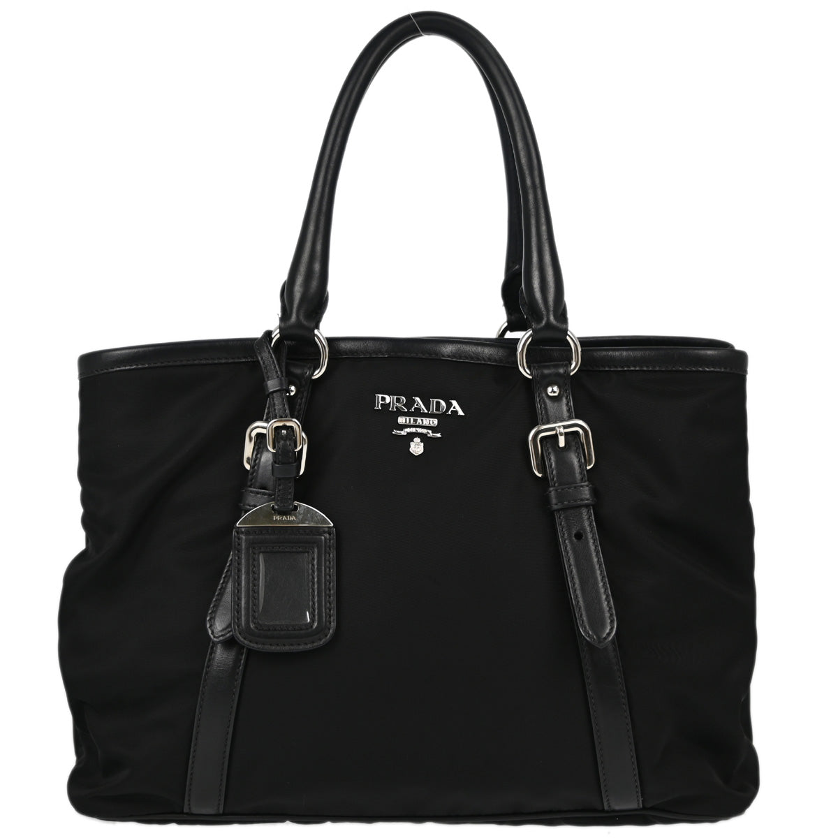 Prada Black Nylon Tote Handbag