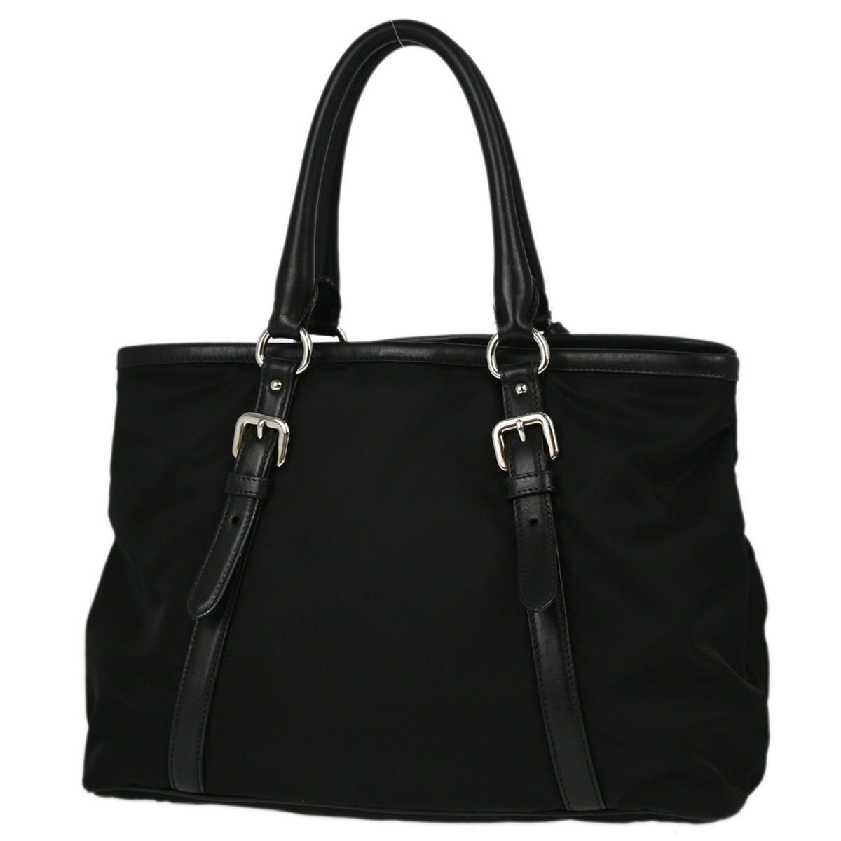 Prada Black Nylon Tote Handbag