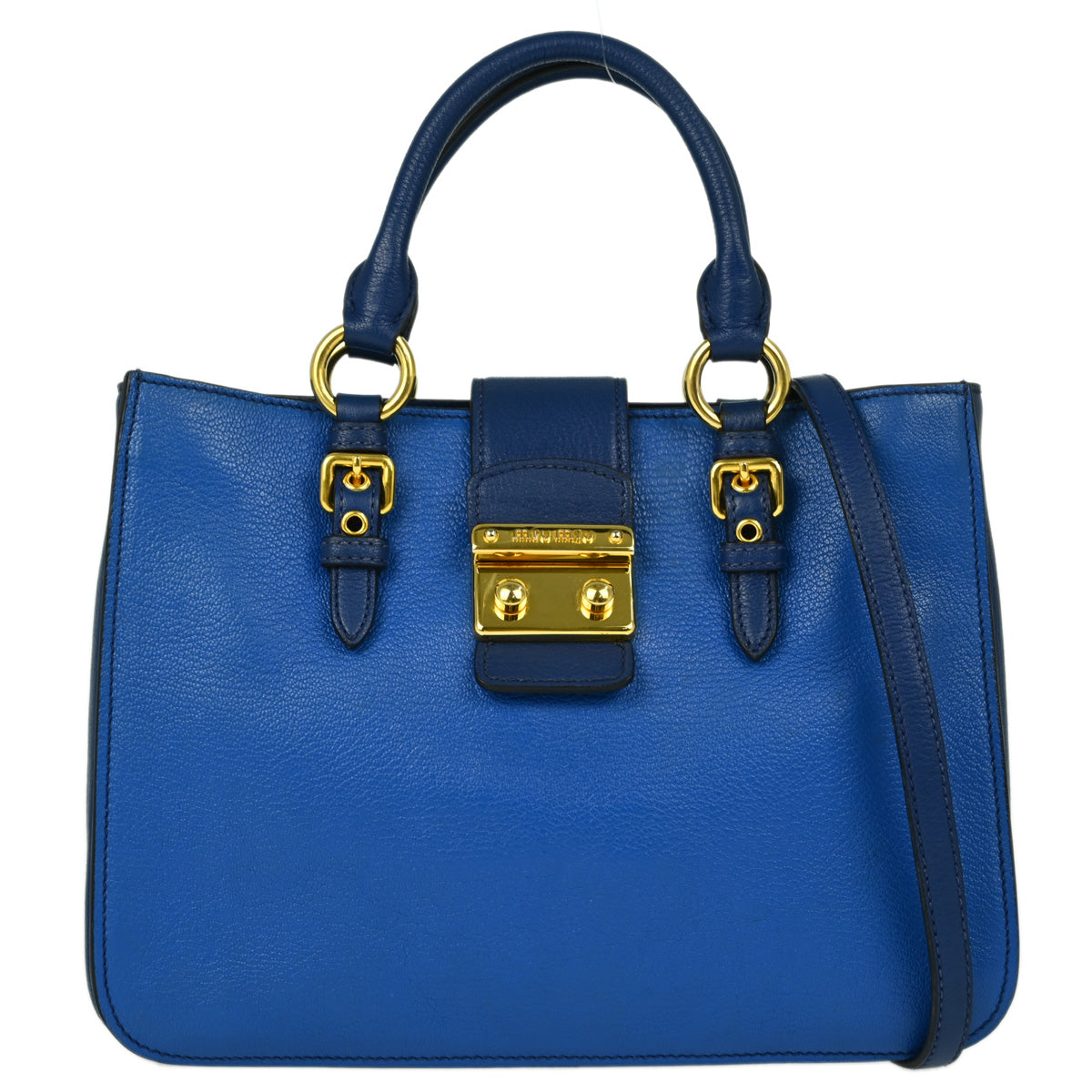 Miu Miu Blue 2way Shoulder Handbag