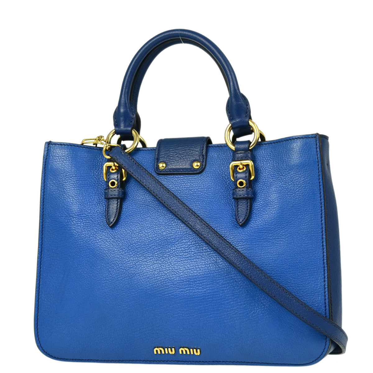 Miu Miu Blue 2way Shoulder Handbag