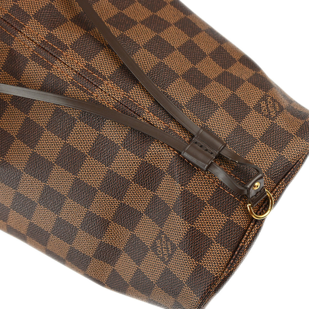 Louis Vuitton 2012 Damier Neverfull MM Shoulder Tote Bag N51105