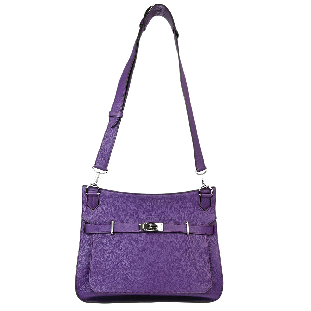 Hermes 2013 Purple Taurillon Clemence Jypsiere 34 Shoulder Bag