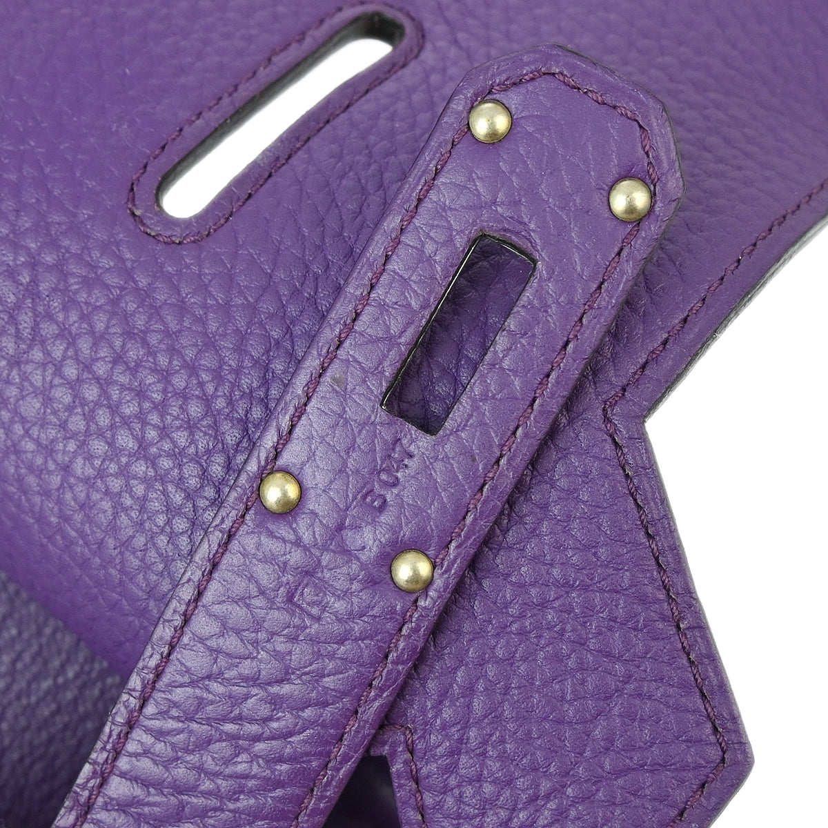 Hermes 2013 Purple Taurillon Clemence Jypsiere 34 Shoulder Bag