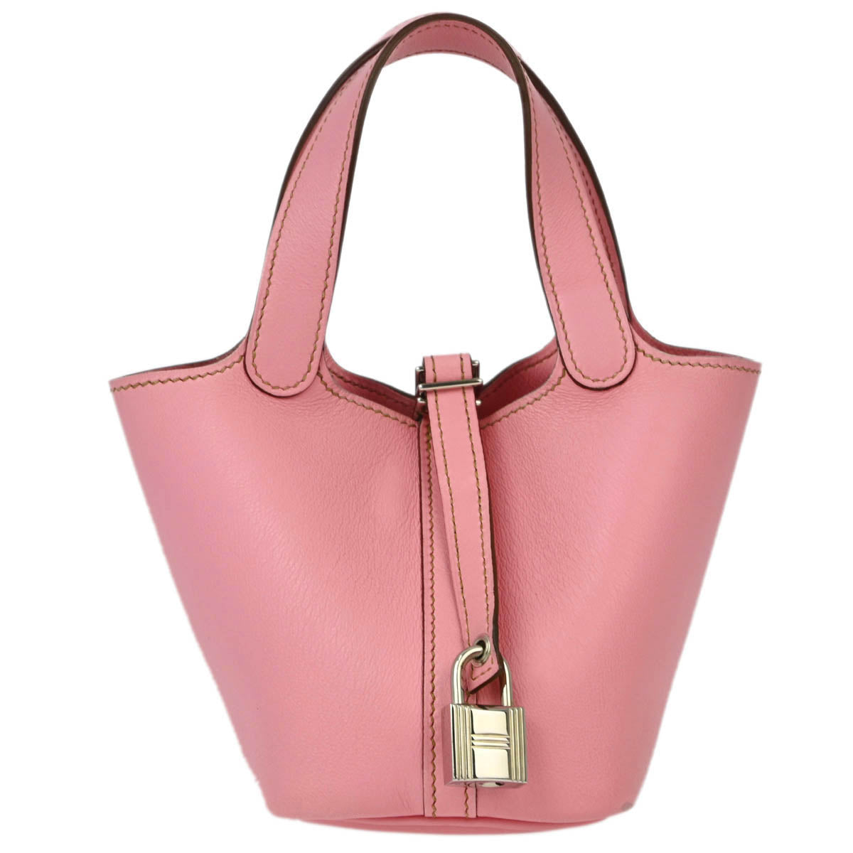 Hermes 2010 Pink Swift Picotin Lock Micro Handbag