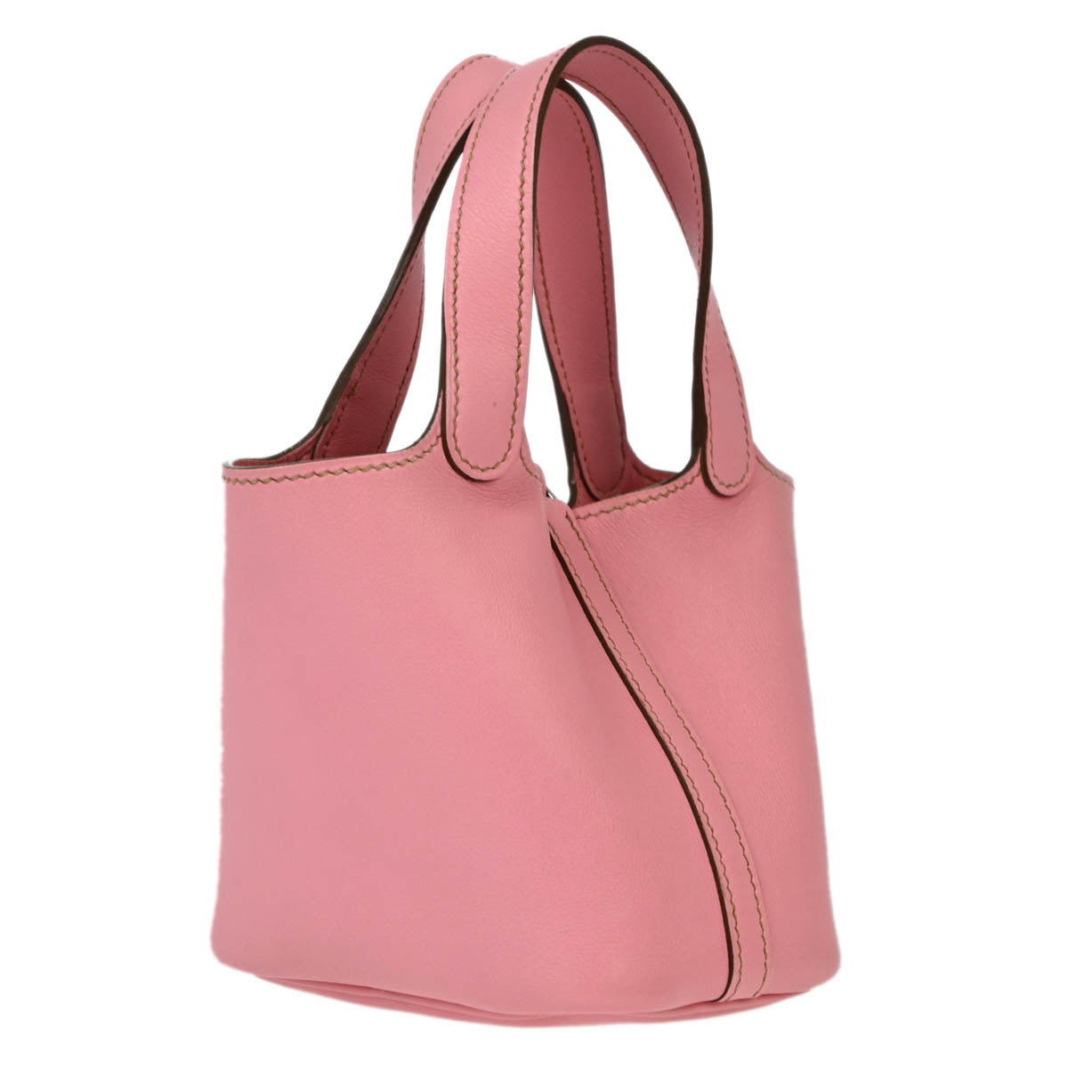 Hermes 2010 Pink Swift Picotin Lock Micro Handbag