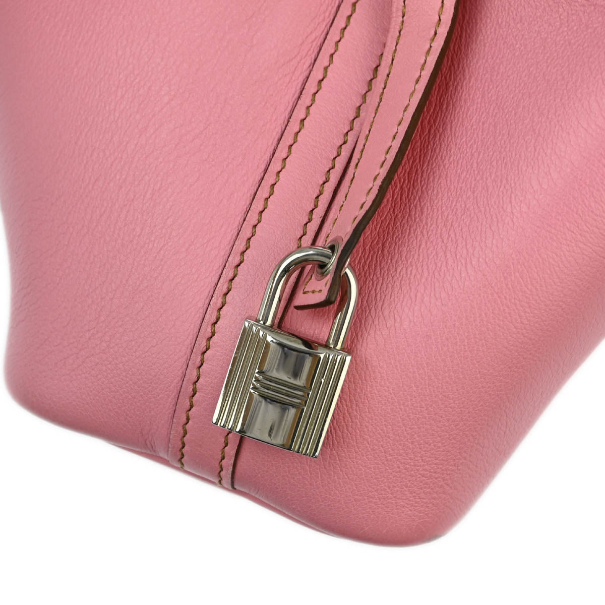 Hermes 2010 Pink Swift Picotin Lock Micro Handbag