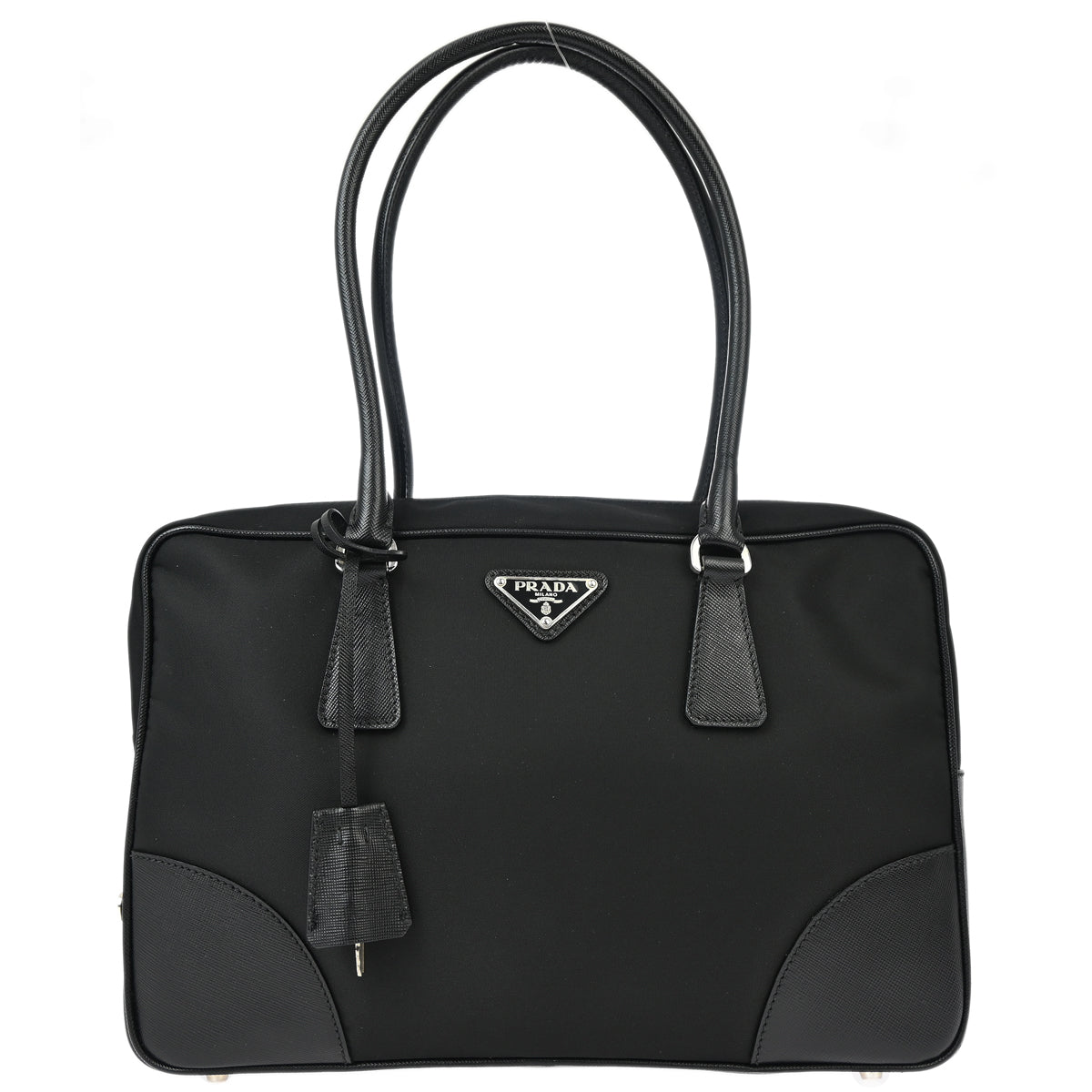 Prada Black Nylon Tote Handbag